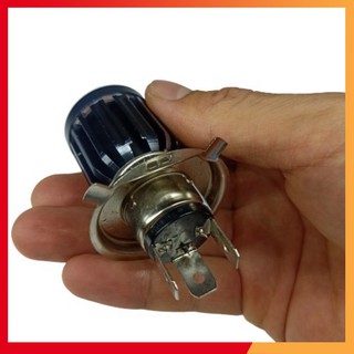 Đèn led bi cầu chân h4 2 chế độ bma lắp xe máy