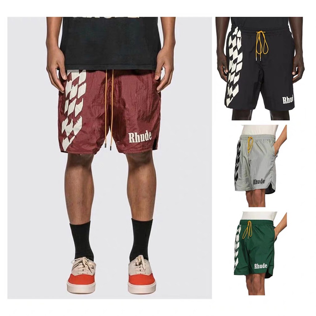 Quần short RHUDE logo print track short ss20