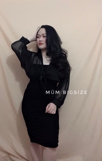 ĐẦM 2 DÂY KÈM ÁO BUỘC EO