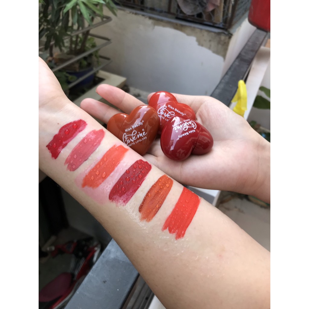 KISS BEAUTY // Set 6 Son Trái Tim LOVE ME (có video thật ) | BigBuy360 - bigbuy360.vn