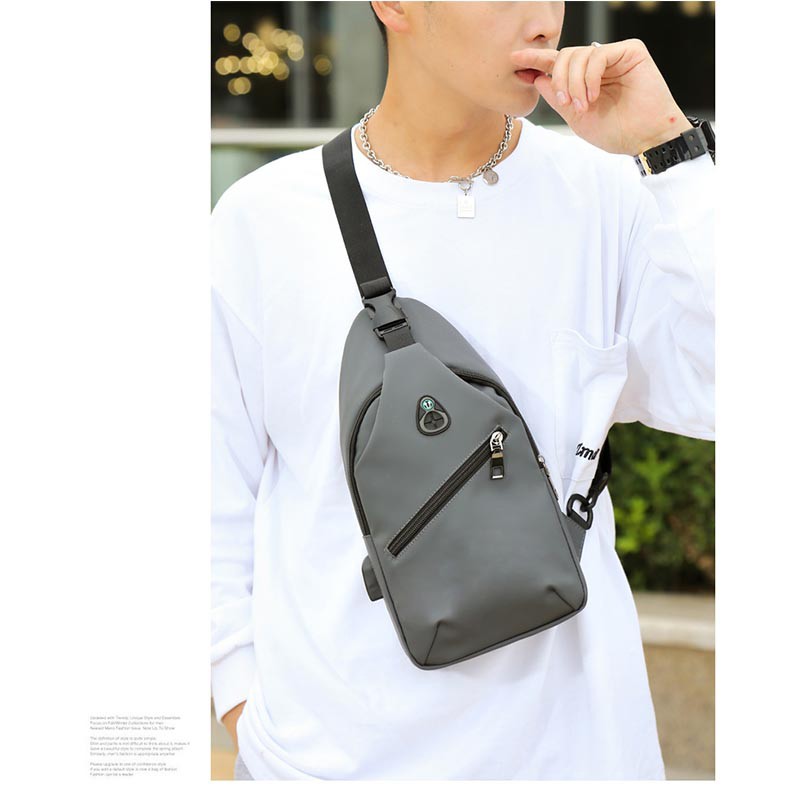 Túi đeo chéo nam KingF TDC-01 - Đi học đi làm - Dây sạc thông minh - Chống Xước Chống Nước | BigBuy360 - bigbuy360.vn