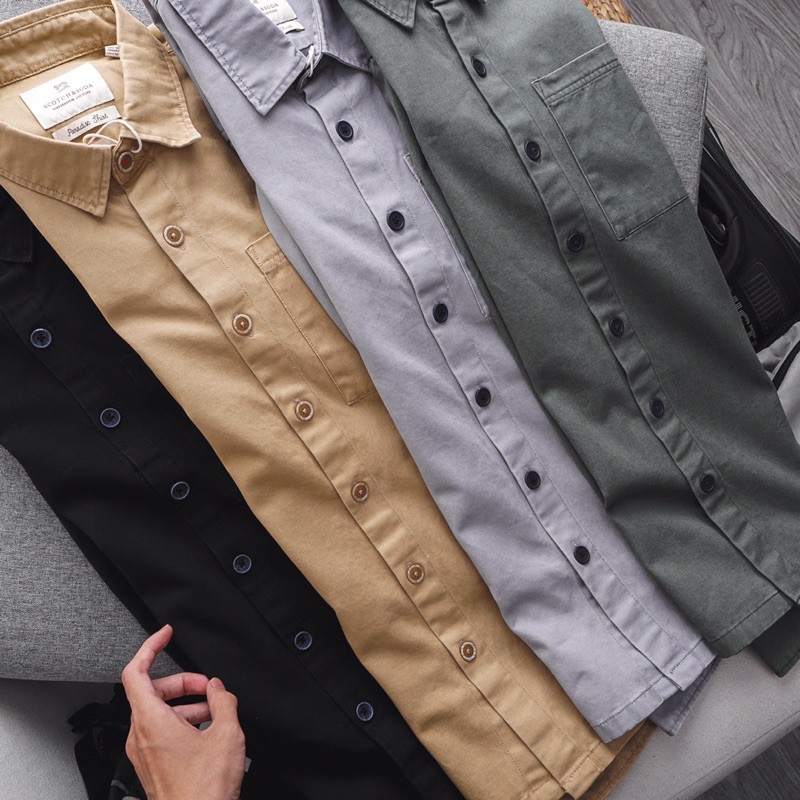 Áo sơmi nam Kaki dài tay asm20206 | BigBuy360 - bigbuy360.vn