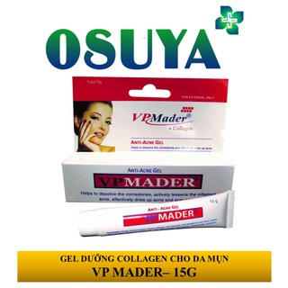 Gel dưỡng trắng da collagen giảm mụn ở mặt và ở lưng trẻ hóa da dưỡng ẩm – vpmader – vp mader 15g