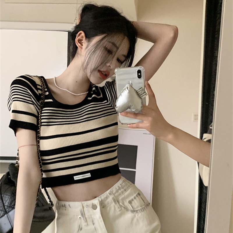 NRVP Áo Khoác Cardigan Dệt Kim Tay Ngắn Dáng Rộng Thiết Kế Mới Thời Trang Theo Phong Cách Hàn Quốc