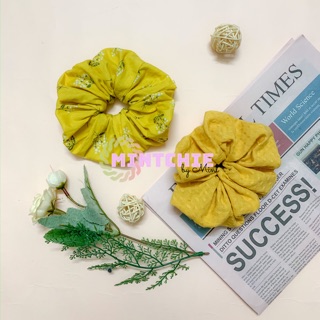 Đồ cột tóc - Scrunchies - A14,15 vàng