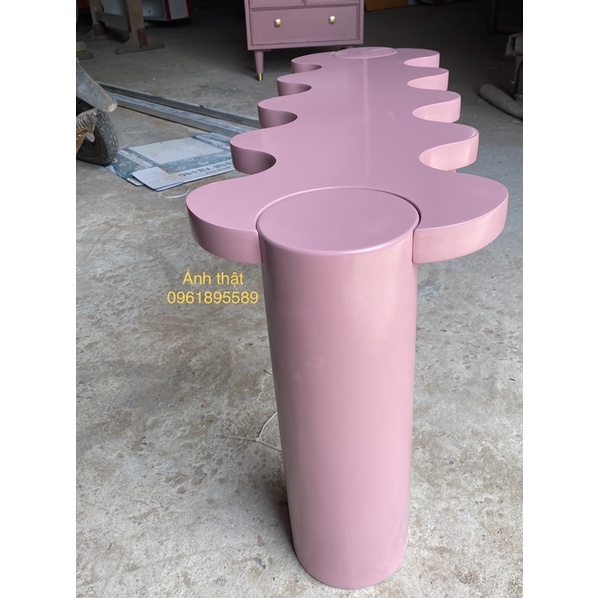 Bàn sóng 2 trụ 100x40x30 #cowodecor