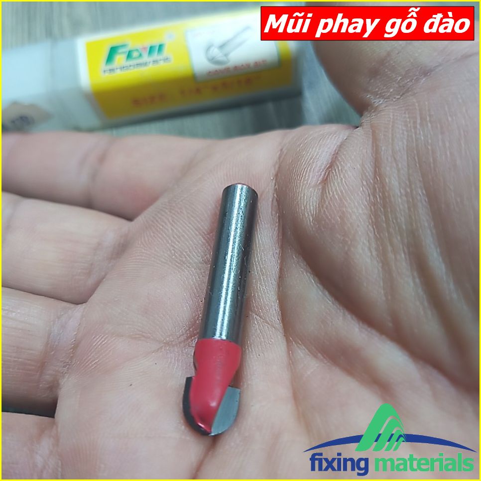 Mũi phay gỗ đào, cốt 6.35mm và 12.7mm (mũi router, mũi soi gỗ)