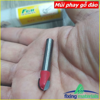 Mũi phay gỗ đào, cốt 6.35mm và 12.7mm (mũi router, mũi soi gỗ)