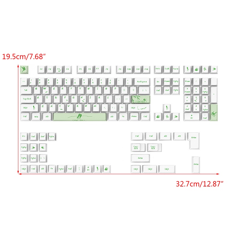 Set 130 Nút Bàn Phím Cơ Chơi Game Màu Cherry Xinh Xắn