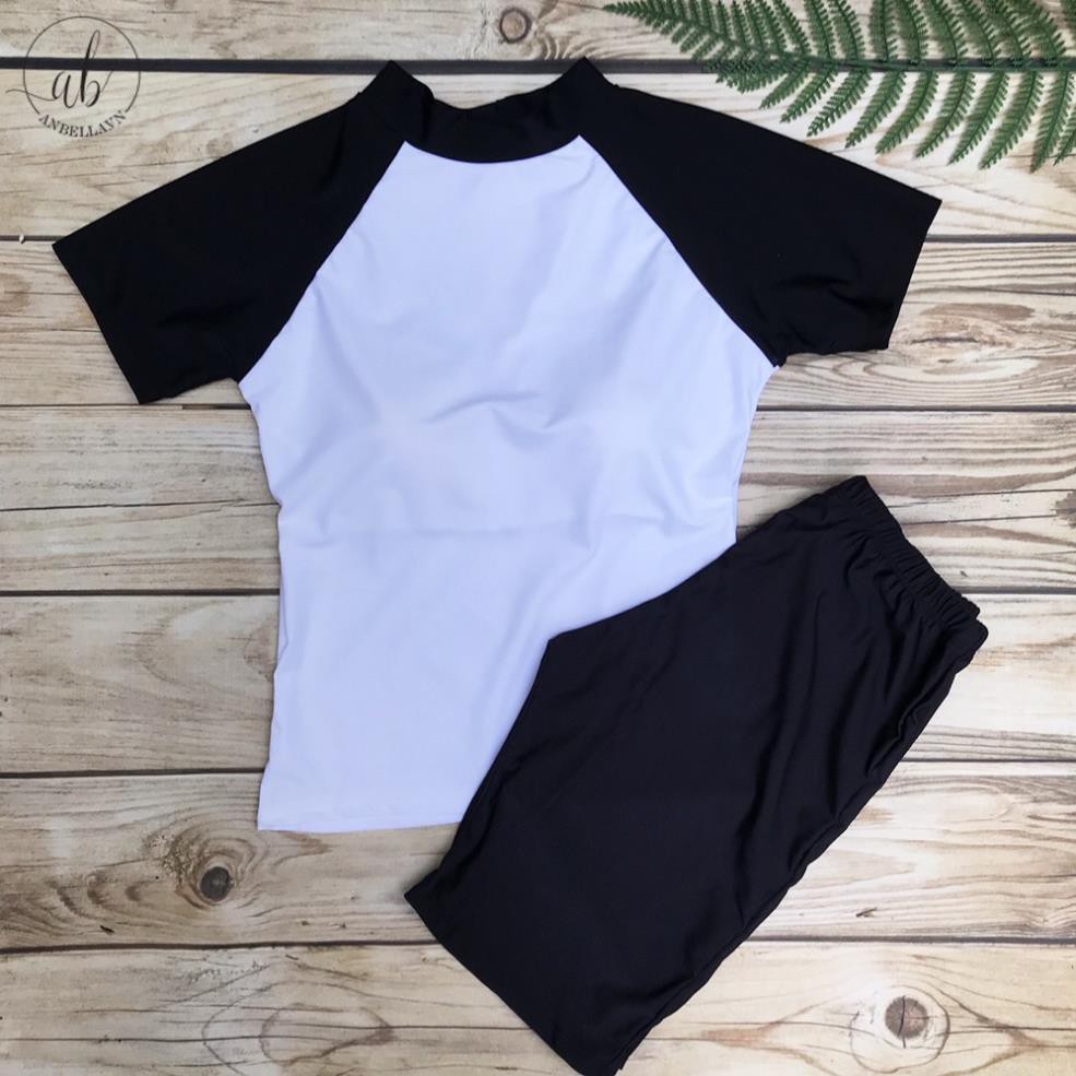 Áo bơi nữ ngắn tay lẻ hoặc kết hợp quần đùi, quần dài, quần lửng Freesize ! | BigBuy360 - bigbuy360.vn