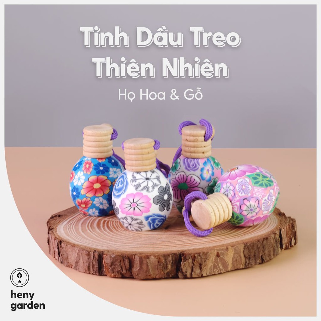 Tinh Dầu Treo Bình Gốm HENY GARDEN (Giao Màu Ngẫu Nhiên) Dùng Cho Tủ Quần Áo, Toilet