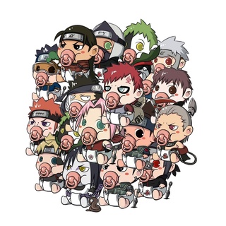 Sticker hình dán hoạt hình anime Naruto trang trí