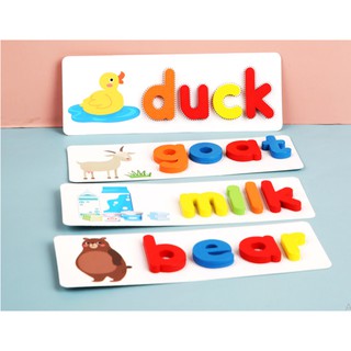 [FREESHIP]{Ảnh thật} Bộ thẻ đánh vần chữ cái tiếng Anh cho trẻ em - Spelling Game