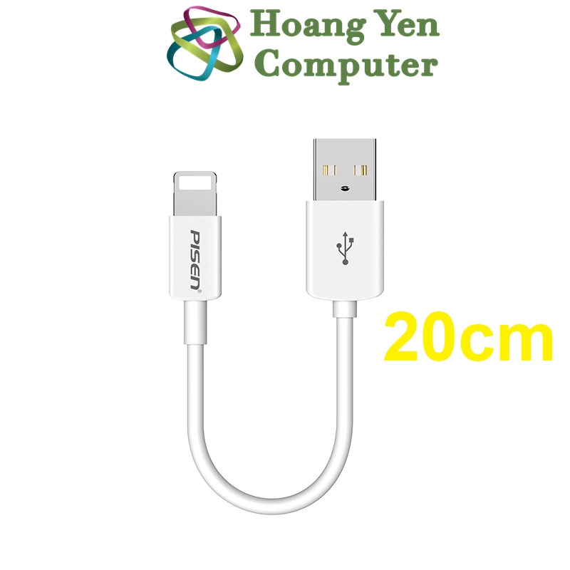 Cáp Sạc Pisen Cho IP Dài 20Cm - Bh 6 Tháng 1 Đổi 1