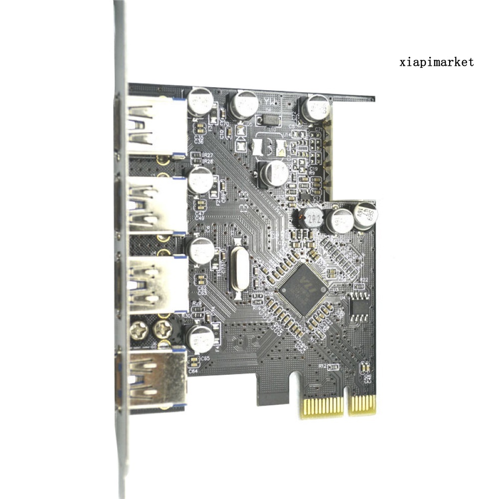 LOP_Internal 4 USB 3.0 PCI-E PCI Express Expansion Card Adapter for Desktop Computer