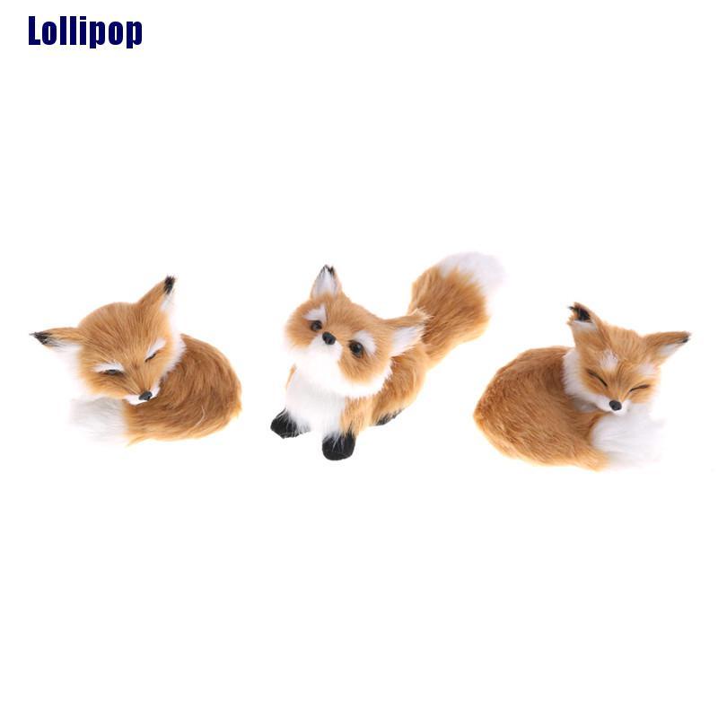 Mô hình cáo làm từ polyethylene giả trang trí nội thất