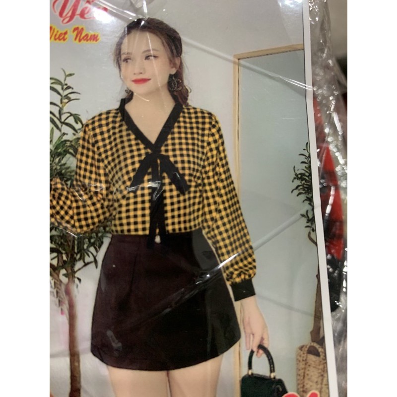 Áo sơ mi kiểu tay phồng