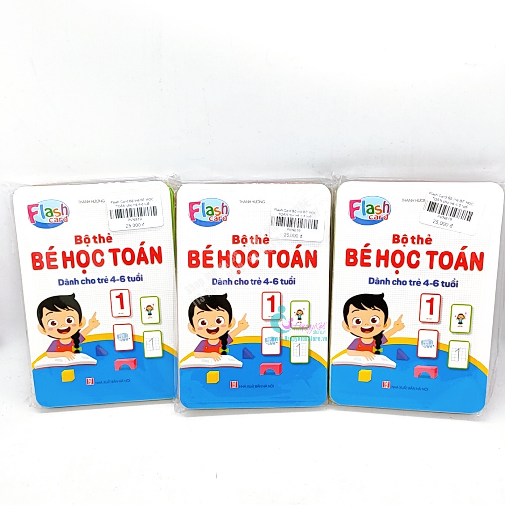 Sách - Bộ Thẻ Bé Học Toán - Dành Cho Trẻ 4 Đến 6 Tuổi - Học Số Và Phép Tính (42 Thẻ)