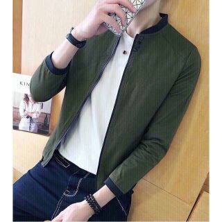 Áo khoát kaki nam 2 lớp lót dù