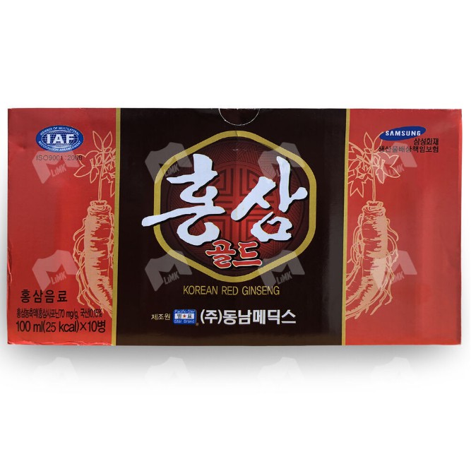Nước hồng sâm chai Korean Red Ginseng - Thùng 10 chai x 100ml
