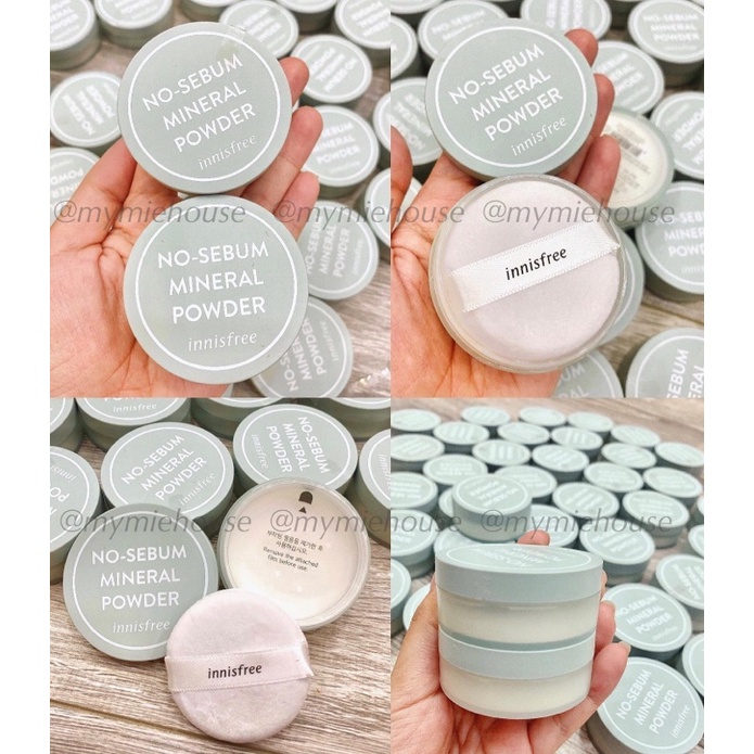 Phấn phủ kiềm dầu dạng bột innisfree No Sebum Mineral Powder 5g