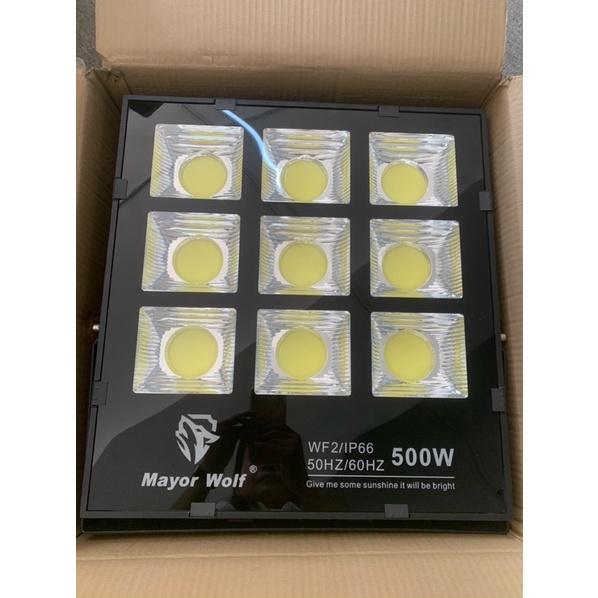 😍Đèn pha điện 220V ánh sáng vàng, ánh sáng trắng chính hãng  MAYOR WOLF
