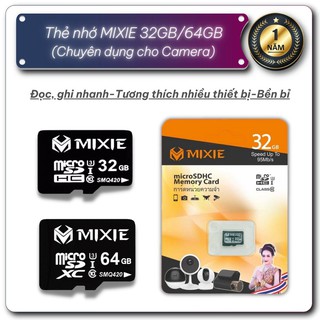 Thẻ nhớ mixie 32gb/64gb, thẻ nhớ chuyên dụng cho camera