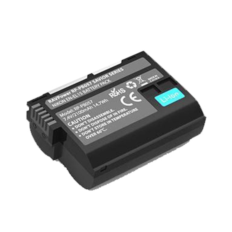 Bộ 2 PIN +1 SẠC ĐÔI Nikon EN-EL15, EN-EL15A Ravpower DÙNG CHO NIKON Z6II, Z7.....
