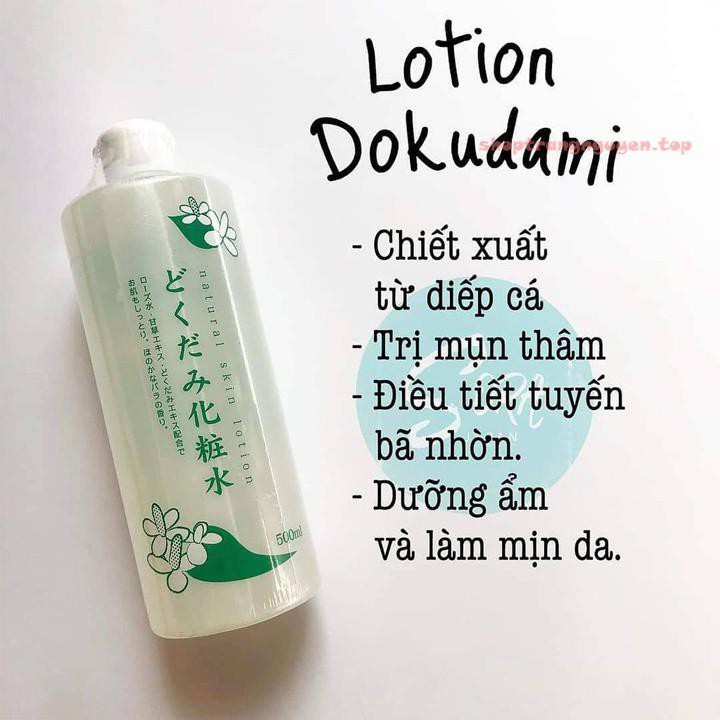 Nước hoa hồng diếp cá Dokudami 500ml