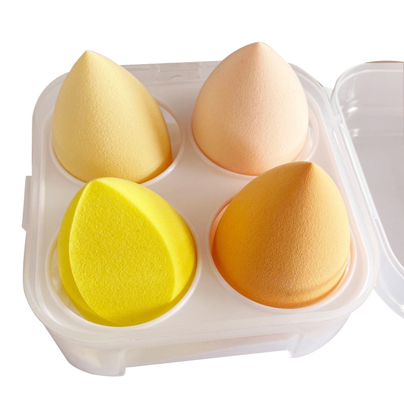 BEAUTY BLENDER (Hàng Mới Về) Mút Trang Điểm Hình Quả Trứng Mềm Mại Chống Mồ Hôi Có Thể Sử Dụng Dạng Ướt Và Khô