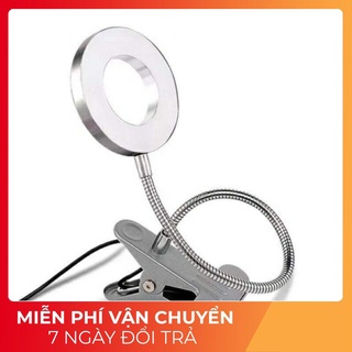ĐÈN LED MINI(GỒM SẠC) KẸP BÀN LÀM NAIL,NỐI MI,PHUN XĂM 2 CHẾ ĐỘ SÁNG