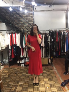 Đầm đuôi cá tay nơ vnxk