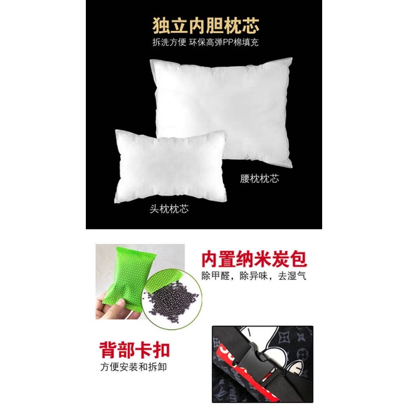 Automotive Headrest Car Neck Pillow Pair Cartoon Lumbar Support Pillow Car Driver Seat Cervical Pillow Headrest Neck Pillow Car uY9A