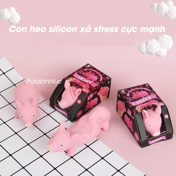 Đồ chơi xả stress bóp hình con lợn dễ thương, Con heo xả stress size to chất liệu nhựa TPR đàn hồi giải tỏa căng thẳng