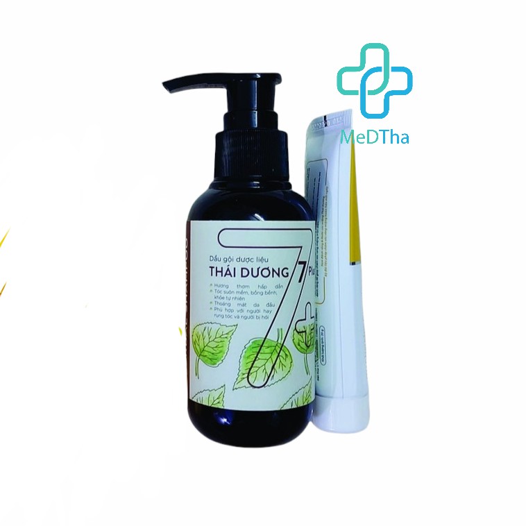 Dầu gội Dược liệu Thái Dương 7 Plus 100ml - Tặng Kèm Tuýp Kem Đánh răng 20g [Chính Hãng]