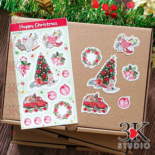Sticker trang trí phong cách giáng sinh - sticker trang trí sổ tay, bullet journal