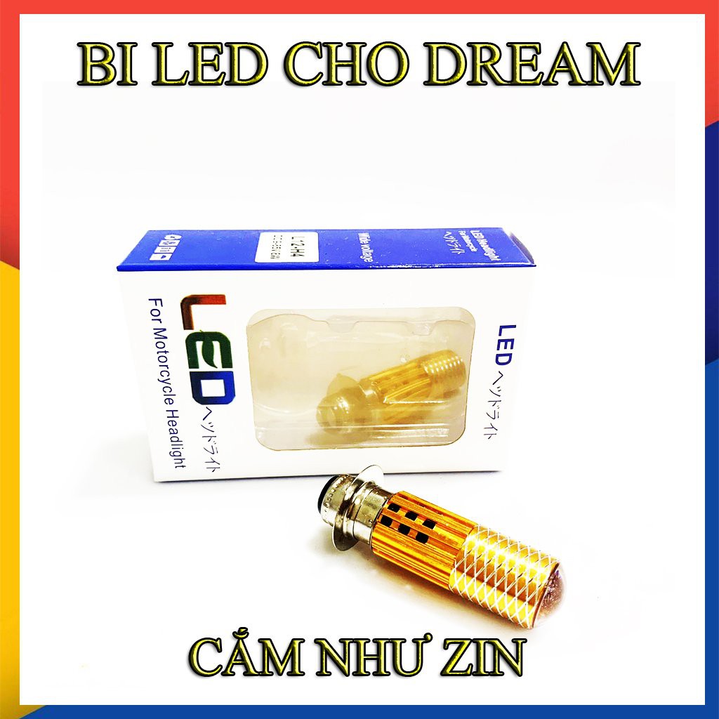 ĐÈN LED MINI COS VÀNG PHA TRẮNG CHO XE DREAM CHÂN M5-GIÁ 1 BÓNG