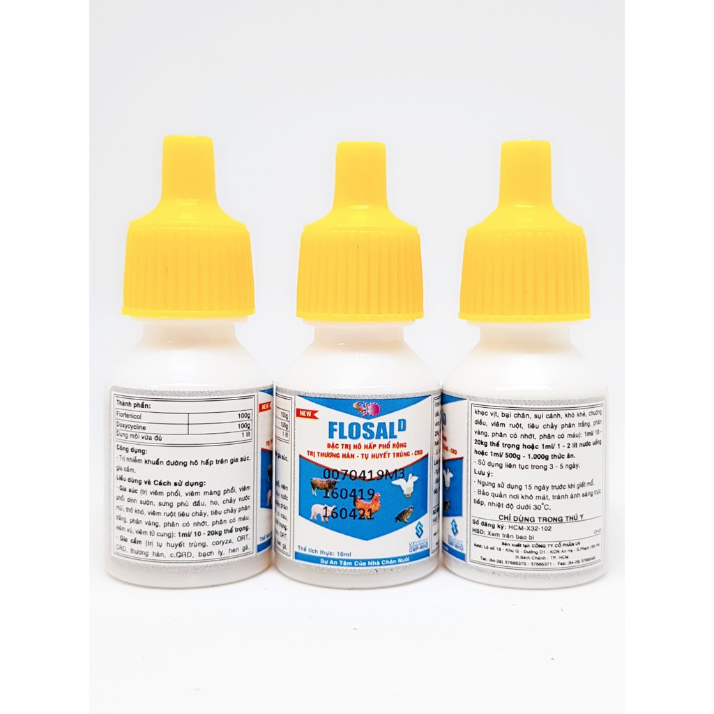 FLOSAL D cho Gà Khò Khè..