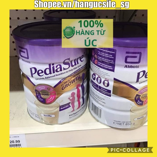 (Date 03/2022 - Bill Air) Sữa Pediasure Úc 850gr