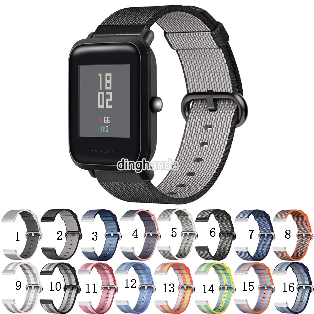 Dây Đeo Sợi nylon Cho Đồng Hồ Thông Minh Huami Amazfit Bip Lite Bip S U Bip 3 pro