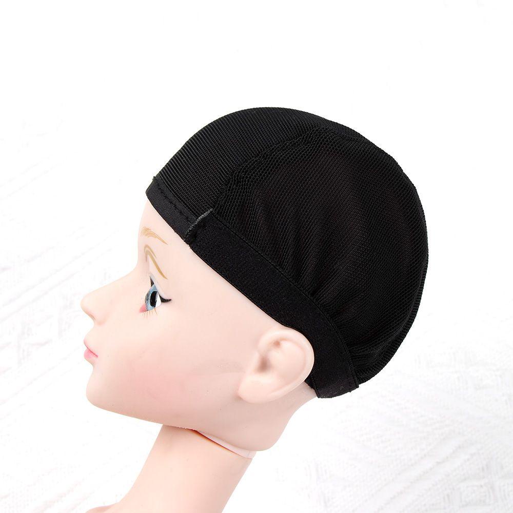 Mũ Gắn Tóc Giả Màu Đen / Be Chống Trượt DIY Cho Búp Bê Kat1