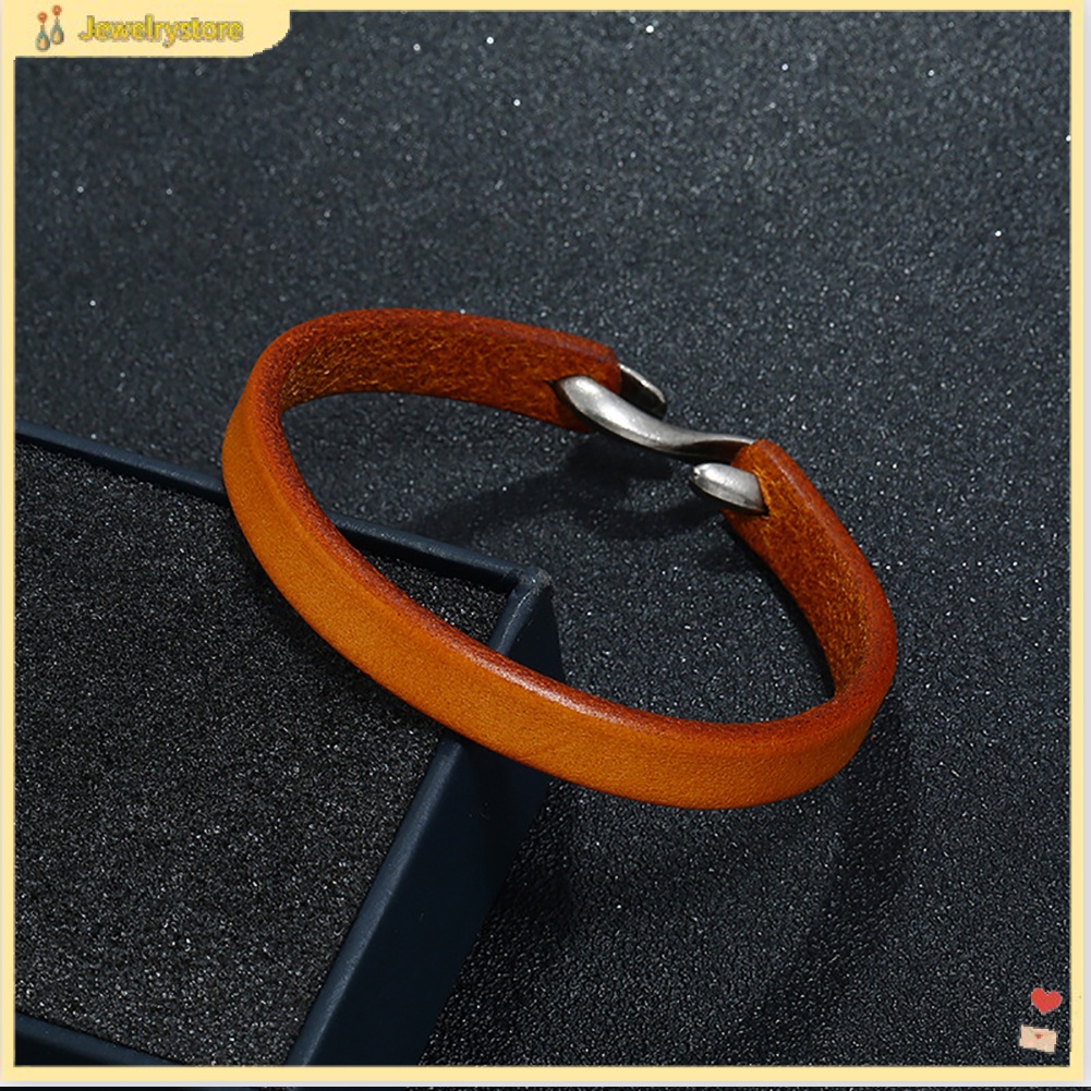 Vòng tay da bò phong cách vintage cho nam