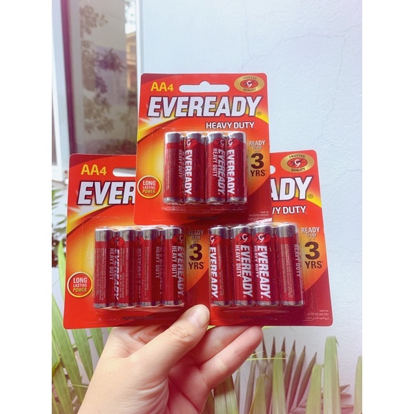 Vỉ 4 viên Pin eveready heavy duty 1015 BP4 AA