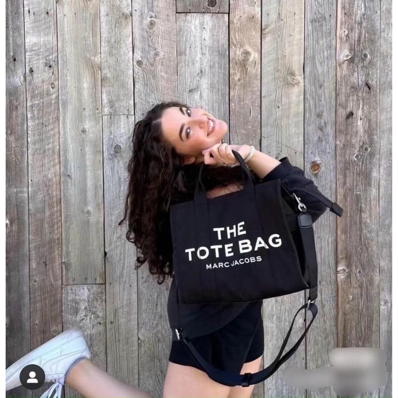 TNS-Túi tote form vuông kèm dây đeo chéo Marcie small tote bag - màu đen