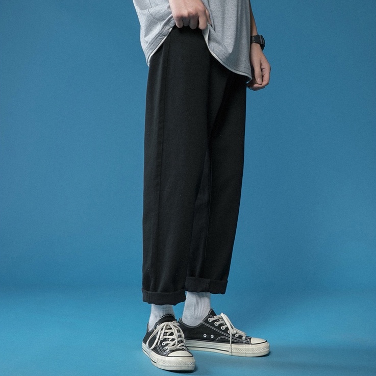 Quần bò ống xuông nam nữ, quần bò đen nam nữ unisex QB-001 | BigBuy360 - bigbuy360.vn