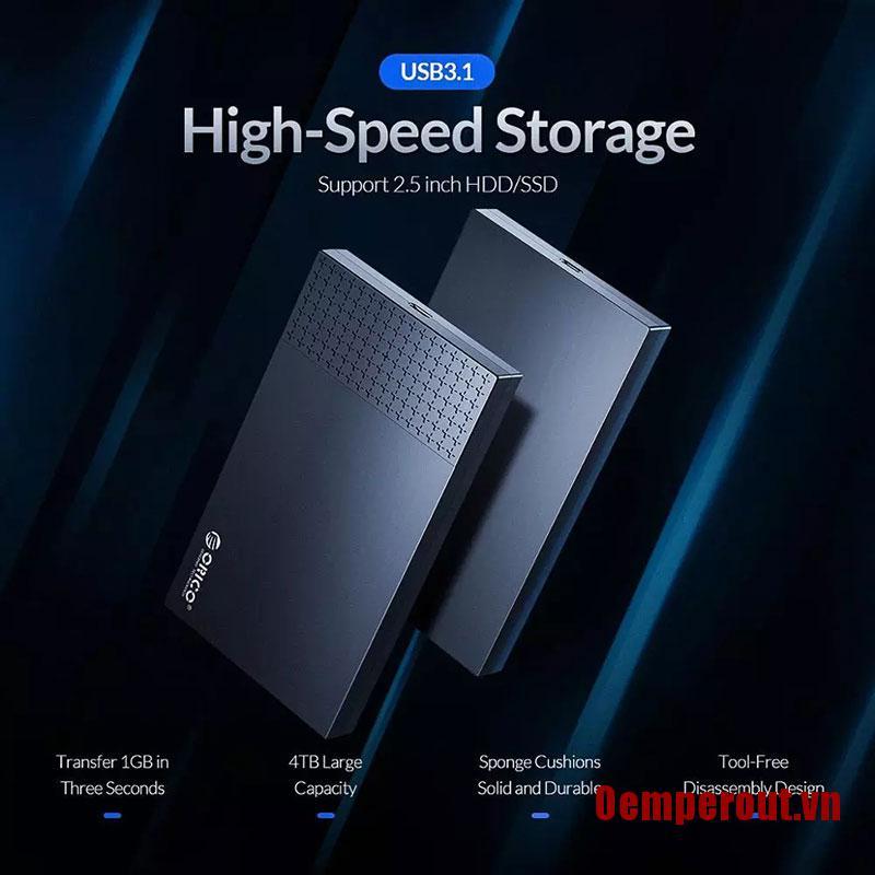 Hộp Đựng Ổ Cứng Di Động Hdd Type-C Usb3.1 Sang Sata3.0 2.5 "Usb 3.1 Gen1 Ssd Hdd