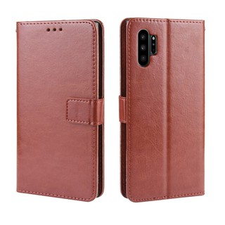 Bao nắp gập chất da cho điện thoại Samsung Galaxy Note 10 Plus
