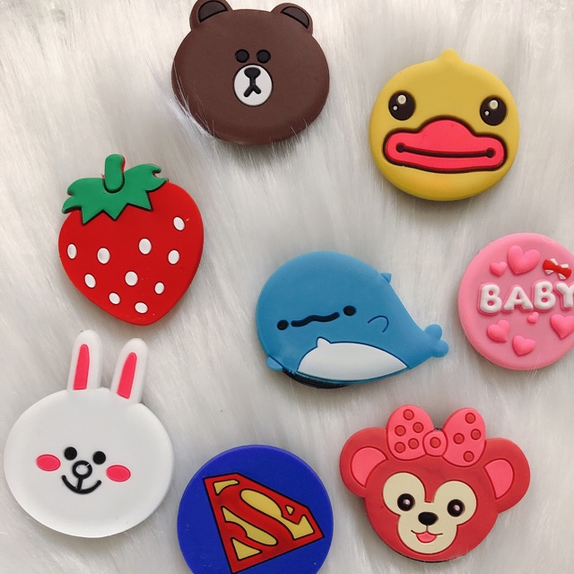 Pop gắn sau điện thoại cute