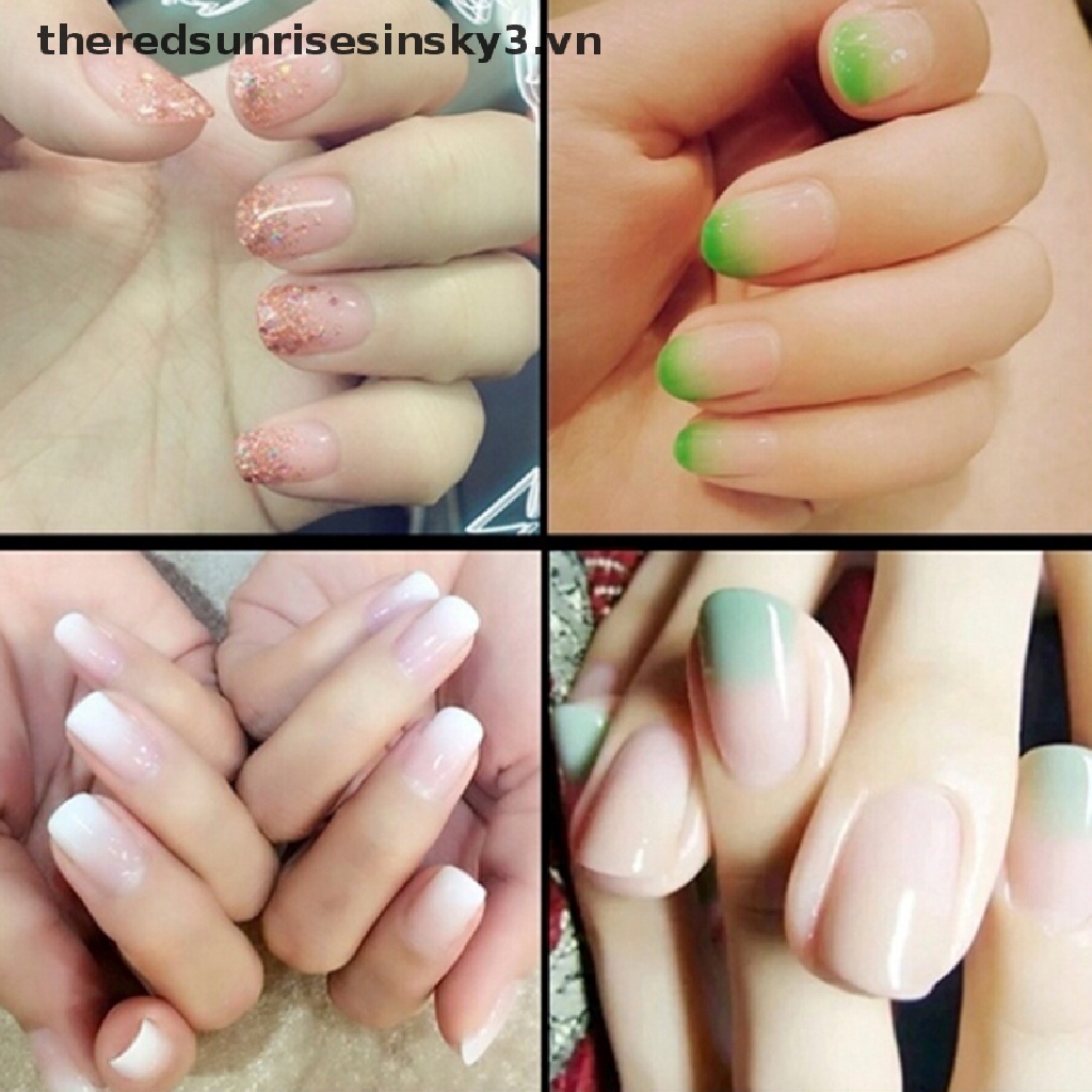 Set 10 Miếng Bọt Biển Hình Tam Giác Nhiều Màu Trang Trí Móng Tay