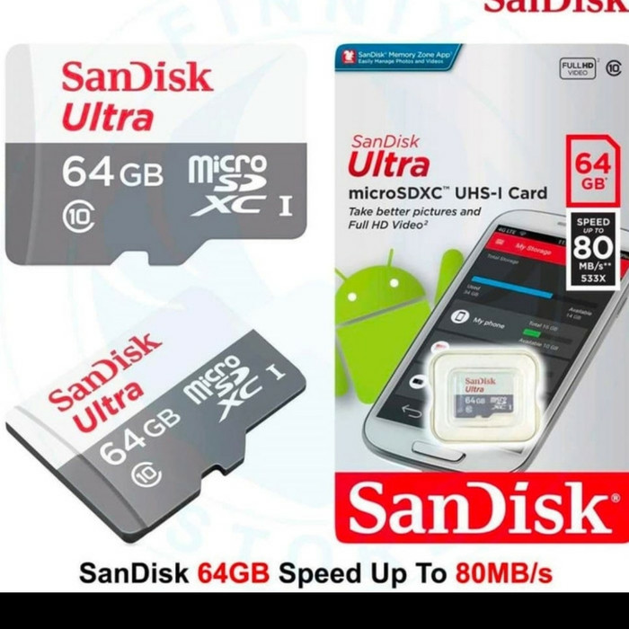 Thẻ Nhớ Sandisk 64gb Tốc Độ 80mbps 100% Chính Hãng | BigBuy360 - bigbuy360.vn
